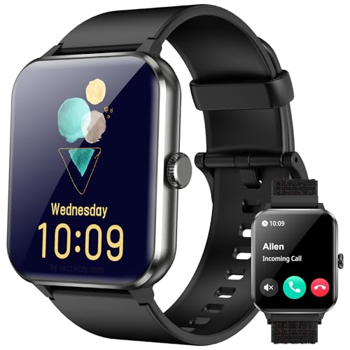 IOWODO Reloj inteligente DE10 para hombre y mujer con pantalla táctil de alta resolución