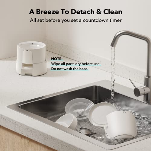Image of PETLIBRO Automatic Cat Feeder, Cat Food Dispenser Battery-Operated with 180-Day Battery Life, AIR Timed Pet Feeder for Cat & Dog, 2L Auto Cat Feeder, White