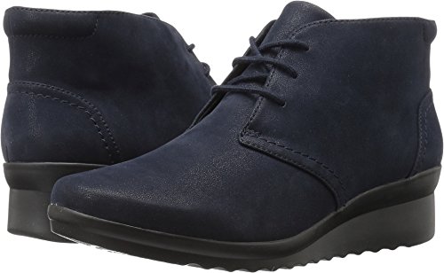 Clarks Women's Caddell Hop Boot, Navy, 10 M US