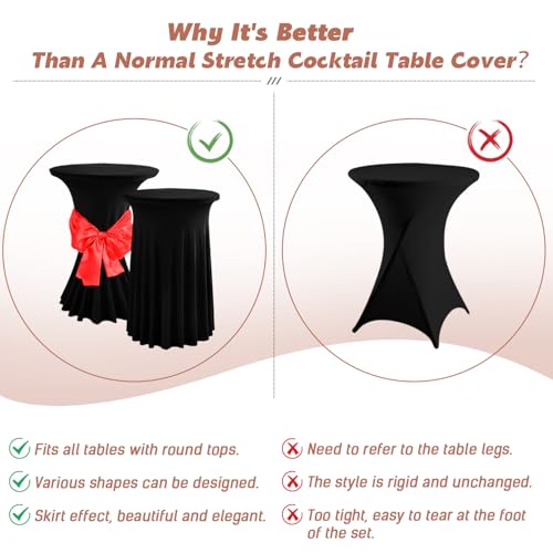 Nappe mange debout spandex extensible sans repassage pour table haute