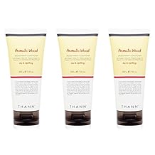THANN Aromatic Wood Aromatherapy Conditioner, Organic Olive & Jojoba Oils, Corn Silk Extract & Wheat Protein, 7.05 oz Pack of 3, 651 ml