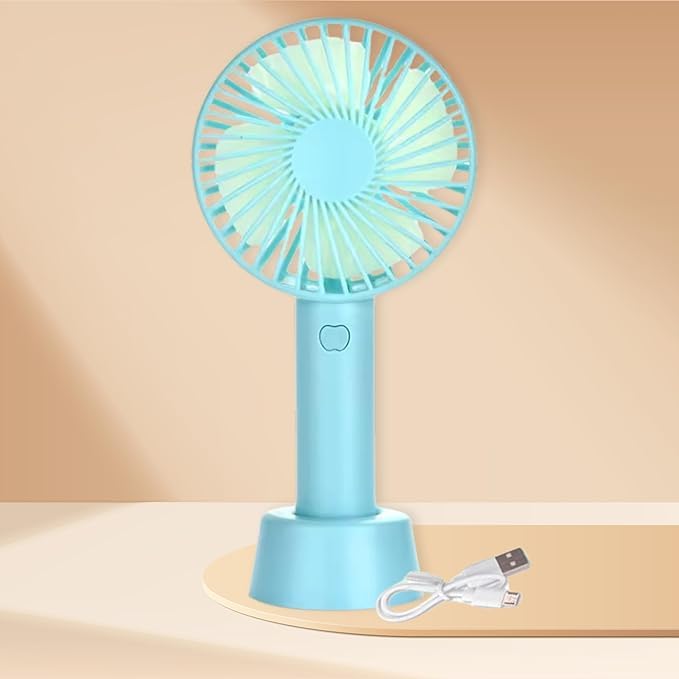 Mini Portable USB Hand Fan - Rechargeable High-Speed Cooling Fan with Stand| Ideal for Home, Office, Outdoor Travel, and Summer Cooling (Available in Black/Blue) (Blue) (B0DF5C3BB8) Amazon Price History, Amazon Price Tracker
