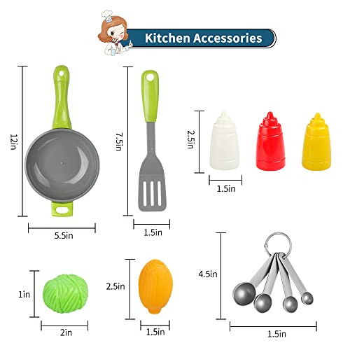 Disfraz de Chef para Niños con Juguetes de Cocina miniatura 4