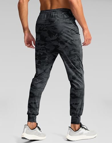 Image of Pudolla Men's Lightweight Jogger with Pockets 4-Way Stretch Sweatpants Workout Runing Athletic Track Pants