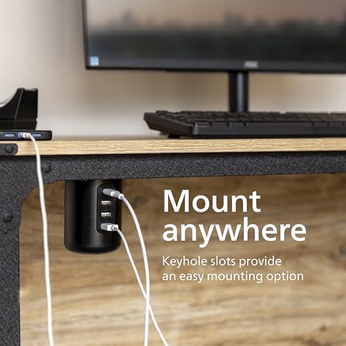 Philips Desktop Charging Station, 2 AC Outlet Extender, 3 USB-A, 1 USB-C - image 4