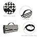 Joryin Woven Purse for Women Evening Clutch Woven Leather Handbags Crossbody Bag Purse Formal Evening Bag, Black White