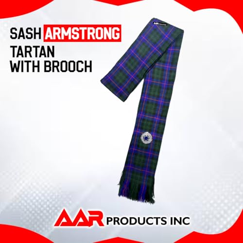 Image of AAR Womens Tartan Clan Sashes Ladies Brooch Scottish Highland - 90 x 10.5 Inches