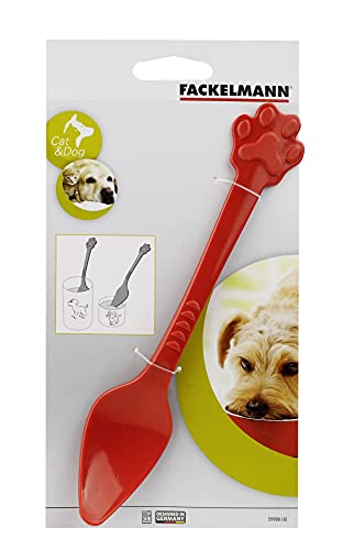 FACKELMANN Tiernahrungslöffel, Plastik, Mehrfarbig, 25 x 2.5 x 2.5 cm