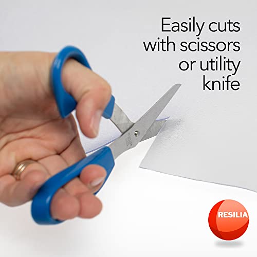 Resilia - Garage Shelf Liners, Compatible With Fleximounts, Fits Floating & Overhead Garage Storage Racks, Ceiling And Wall-Mount Shelf Liners, 24 Inch X 25 Foot Heavy-Duty Textured Vinyl, Clear #TOP3