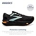 Brooks Men’s Ghost Max Cushion Neutral Running & Walking Shoe - Black/Orange/Cloud Blue - 10.5 Medium