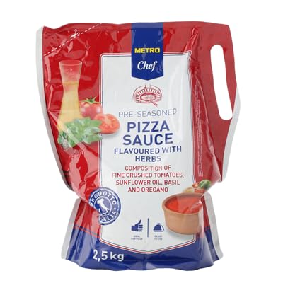 Tomates Para Pizzas, Sofritos, Para untar en el Pan Ideales Para Desayunos, Guisos y Ensaladas Makro Chef (Tomate pizza saco 2500g, 3 Unidades)