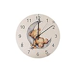 Superbe décoration pour la maison : cette horloge décorative a non seulement la texture de la peinture à l'huile, mais aussi la fonction de l'horloge. Livré avec 1 crochet, large fente à l'arrière pour une suspension facile.