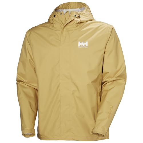 Helly Hansen Chaqueta Impermeable Seven J, Hombre, Arena, XL