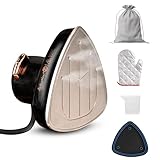 Econour 2-in-1 Mini Travel Iron & Steamer with temperature control, light indicator, and non-stick soleplate. Compact, portable, and ideal for travel, crafting, quilting, sewing, and handcraft project