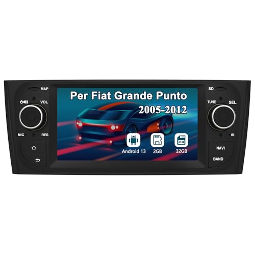 AWESAFE Autoradio 1 Din per Fiat Grande Punto 2005-2012...
