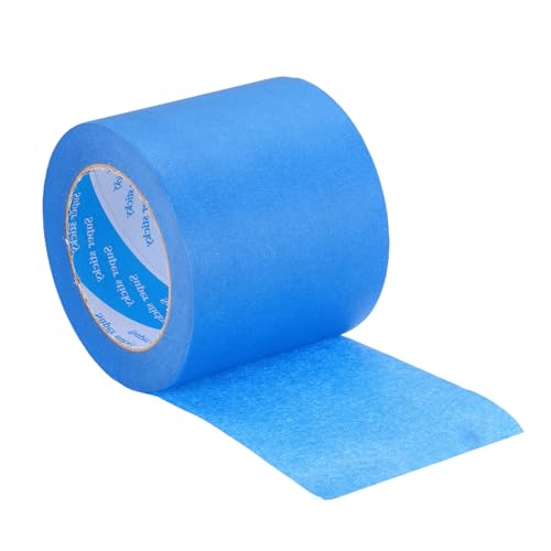 Image of PATIKIL Painters Tape 4 Inch x 55 Yards, Adhesive Masking Tape Blue Paint Tapes for Wall Painting DIY Artist Craft Arts Decoration Labeling