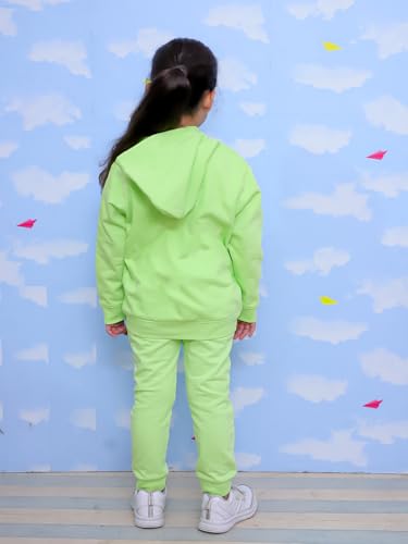 Image of The Mom Store Kids Sweatshirt With Joggers Set| Cotton With French Terry | Cute Prints | Warm | For Boys & Girls | Trendy Winter Sets For Kids | Hoodie And Sweatpant Set