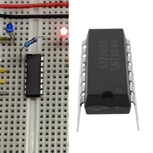 EMSea 10 St¨¹ck SN7404N Hex Inverter IC 6-Kanal Logic Gate Chip PDIP-14 f¨¹r 5V Digitale Signalverarbeitungsanwendungen