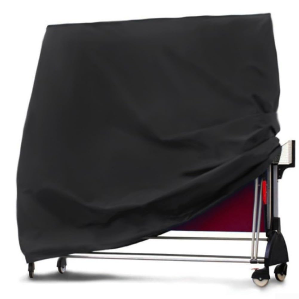 Copertura impermeabile per ping pong con rivestimento in PU, copertura protettiva per ping pong all'aperto, cintura antivento e protezione antipolvere, adatta per tavoli da 165 x 70 x 185 cm