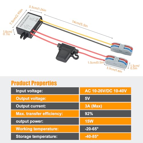 Mzhou AC to DC 5V 3A Power Supply IP67 Waterproof 15W Converter - Suitable for Buildings, Trucks, Oceans, Outdoors, Agriculture, and RVs, Suitable for Harsh environments - Image 8