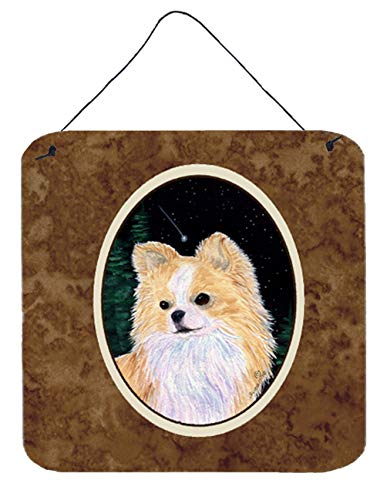 Caroline's Treasures SS8508DS66 Starry Night Chihuahua Wall or Door Hanging Prints Aluminum Metal Sign Kitchen Wall Bar Bathroom Plaque Home Decor, 6x6, Multicolor
