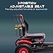 Aosom Kids Pedal Go Kart, Outdoor Ride on Toys with Adjustable Seat, Sharp Handling, Handbrake, 4 Non-Slip Rubber Wheels for Boys & Girls Aged 5-12 Years Old, Red