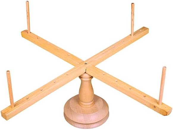 ArtsyCraftIn™ - Wooden Table Top Amish Style Yarn Swift with 2.5-6 feet | Yarn Holder Spilinder Destiny | Twirling Mechanism Classic Swift for Yarn Winding.