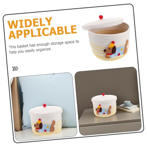 Rangement de corde de coton pour chiot et panier de jouet pour chien