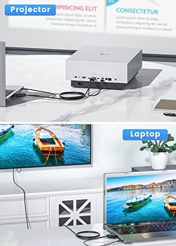 Foinnex Vga To Hdmi Cable 10M/30 Feet (Old Pc To New Tv/Monitor With Hdmi), Vga To Hdmi Cable With Audio For Connecting Old Pc,Laptop With A Vga Output To New Monitor,Hdtv.male To Male, All-In-One #TOP6