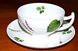  schenken und wohnen Tee-Gedeck 2teilig mit Blattdesign