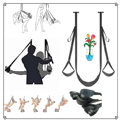 𝙎𝙚̣𝙭 𝙏σ𝙮𝙨 Elegante Columpio De Cuero Sobre La Puerta Para Una Experiencia Cómoda Y Relajante Y Decoración De Interiores.-R031