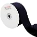 Laribbons 2 inch Wide Grosgrain Ribbon - 25 Yard (030-Black)