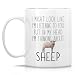 Retreez Funny Sheep Lover Mug - Thinking About Sheep - 11 Oz Ceramic Coffee or Tea Cup - Humorous Gift for Woolly Enthusiasts, Shepherd and Sheep Farmer - Birthday, Holiday Gift for Friends, Coworker