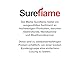 Sureflame WM-9332 elektrischer Wandkamin mit Downlights und Fernbedienung in reinem Weiß