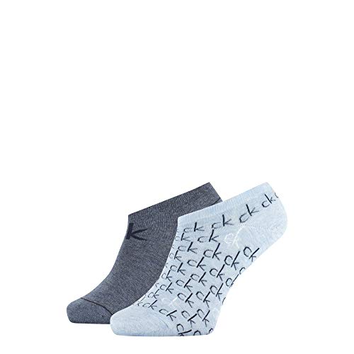 Calvin Klein Liner Repeat Logo Callie Socks Chaussettes, Bleu Combo, Unique Grande Taille Femme
