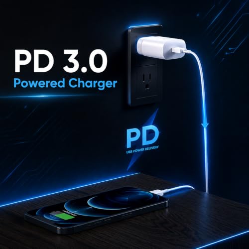 Image of AILKIN 25W Type C Fast Charger (White) with USB C to C Cable (1M) | PD 3.0 Fast Charging Adapter | Compatible with Samsung Galaxy S24, S23, S22, Note Series & Other Type-C Devices