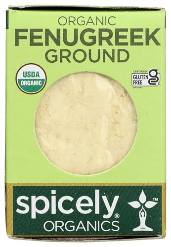 Spicely Organic Fenugreek Powder 0.45 Ounce ecoBox Certified Gluten Free