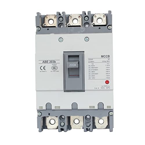 PULMAC disyuntor Disyuntor de Caja Moldeada MCCB 50A 60A 75A 100A 125A 150A 175A 200A 225A 3p 3 Polos 50Hz 600V ABE-203b LS Electric (Size : 175A)