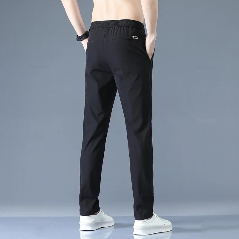 Men's Trousers Spring Summer Thin Solid Color Casual Work Pants3
