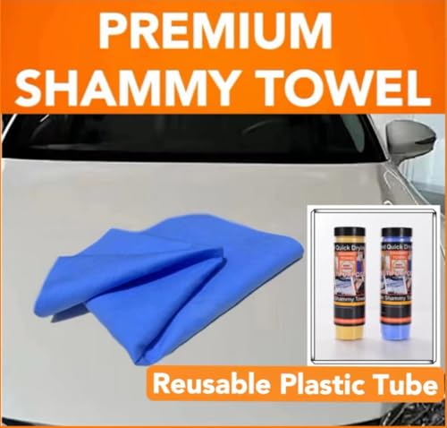 Premium Shammy Cloth for Car Drying - 2pk(26”x17”) - Super Absorbent Synthetic Chamois Towel for Car - Reusable Car Drying Shammy - Scratch-Free Car Drying Towel(Blue & Blue) by Biodison & Lee - Image 5