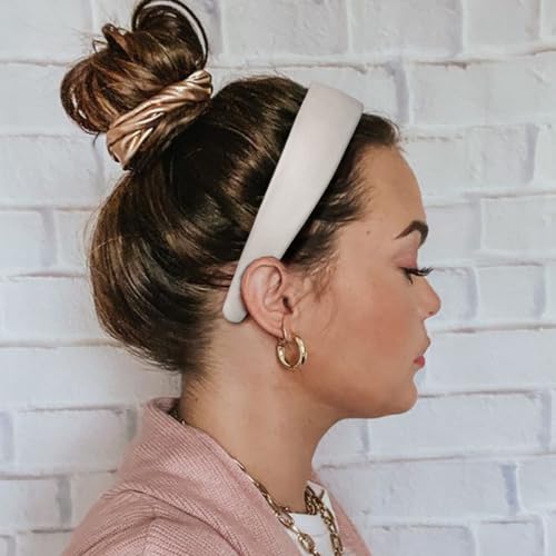 Image of DRESHOW 4 Pcs Wide Headbands for Women Girls Turban Vintage Boho Head Bands Fashion Non Slip Head Wraps Hoop Hair Accessories