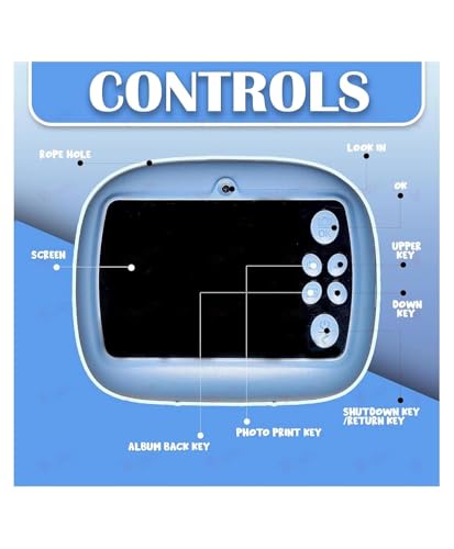 Image of Kids Digital Instant Print Camera, Photo & Video Recording Camera for Children, DIY Coloring Print Photos, Rechargeable Battery, Expandable Memory, Portable Educational Toy Gift for Boys & Girls
