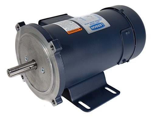 Leeson 098006.00 SCR Rated DC Motor, 56C Frame, C-Face Rigid Mounting, 1/2HP, 2500 RPM, 90 & 180V Voltage #1