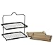 Gourmet Basics by Mikasa Sierra Adjustable Buffet Stand with Removable Acacia Wood Trays
