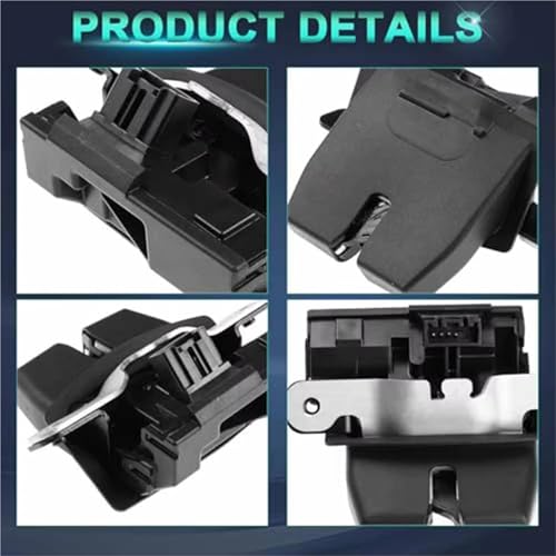 Cerradura de tapa de maletero con cierre suave y seguro para Ford Fiesta Mk7 y B-Max 3
