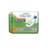 TotalDry Ultimate Boost Ups - Incontinence Booster Pads for Women & Men - Extra Absorbent FSA HSA Approved Adult Disposable Bladder Control Protection Garments - Comfortable Contour Shaped (104 Pcs)