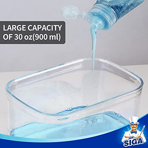Image of MR.SIGA Dish Soap Dispenser with Sponge Holder for Kitchen, Black