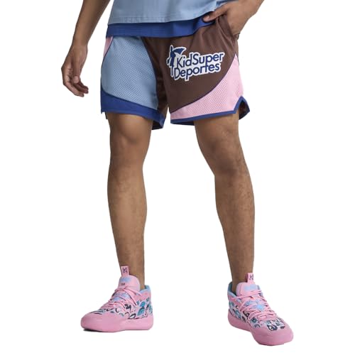 KidSuper Hoops Short in Chestnut Brown