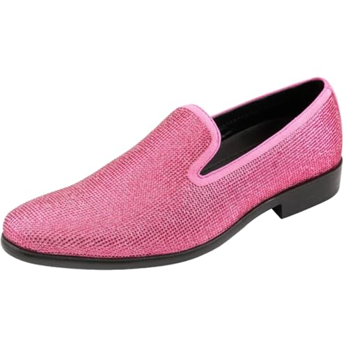 Image of Amali Men's Embellished Velvet Tuxedo Loafers, Smoking Slippers