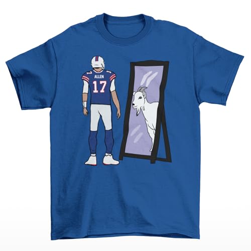 Josh Allen Mirror Goat Buffalo Football T-Shirt2